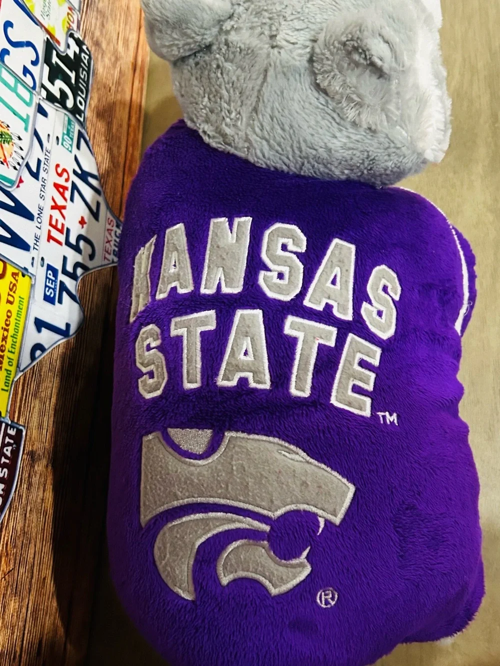 Kansas State Purple Plush Pillow Pet - Mascot Dog